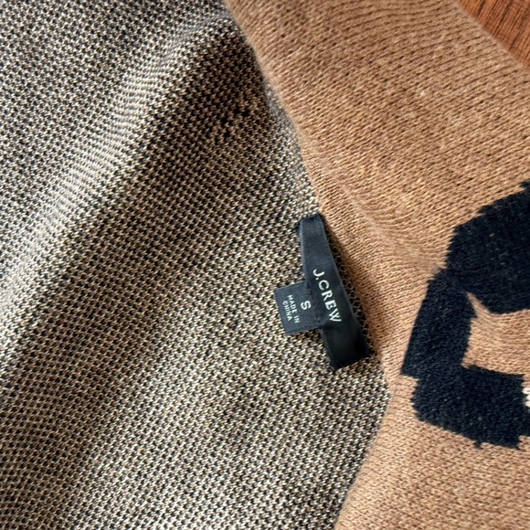 J. Crew Ella open-front long sweater-blazer in cheetah | Size Small - Picture 6 of 6